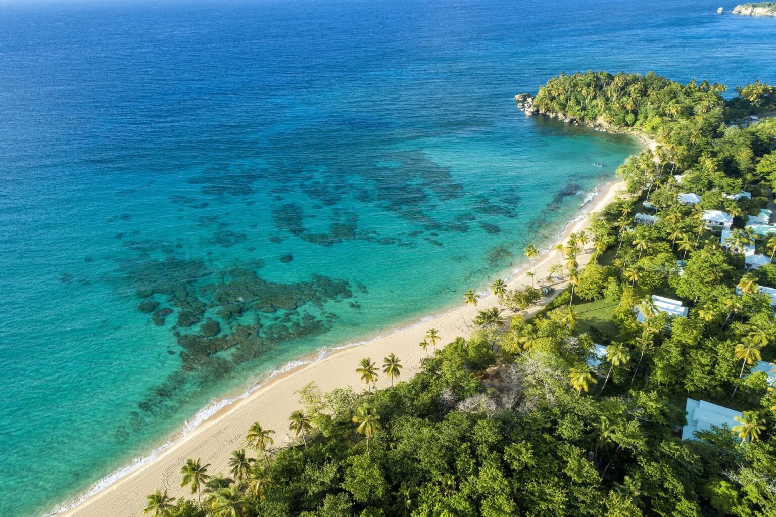 Costa de República Dominicana vista desde el aire